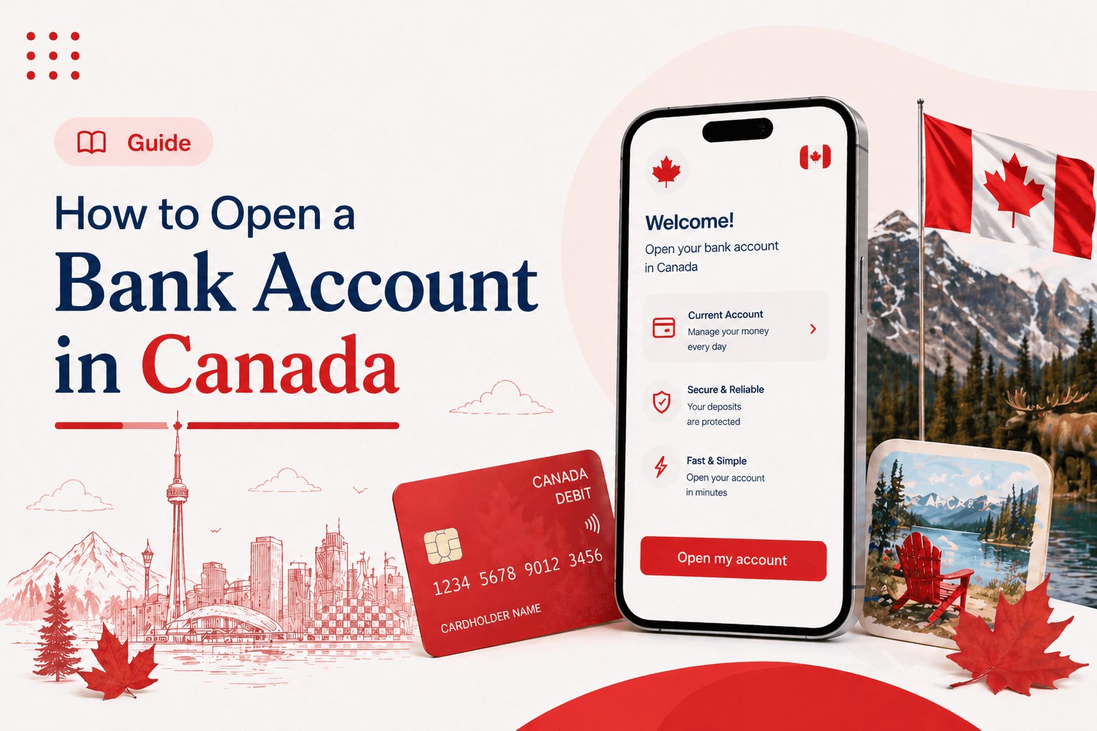 Open a bank account in canada