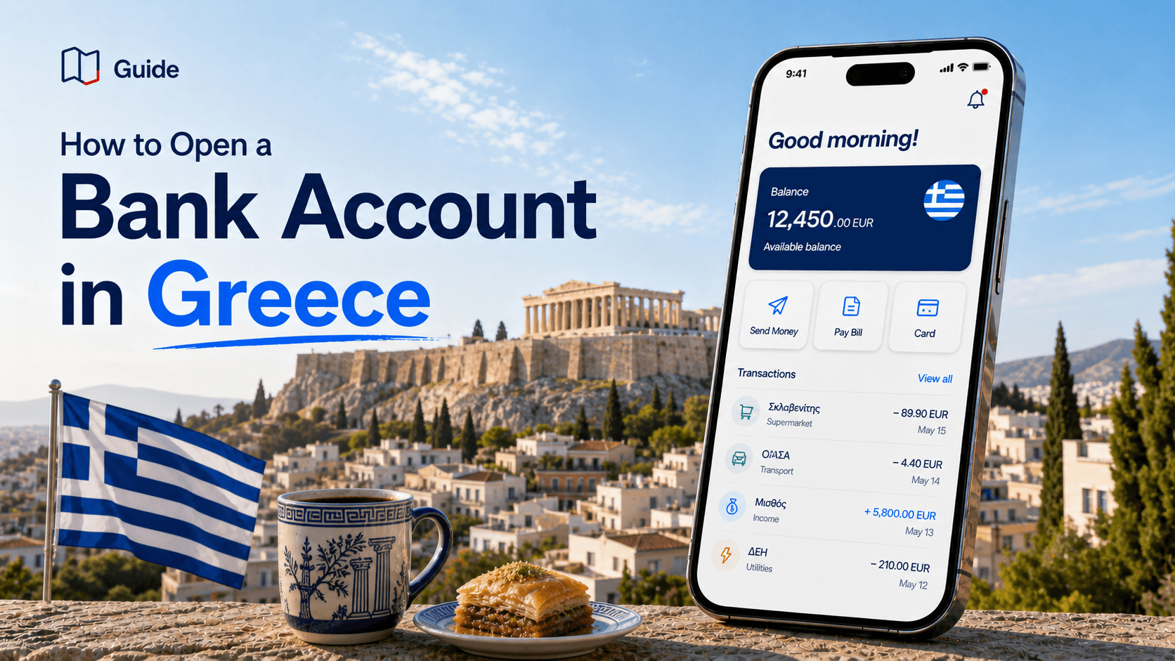 Open a bank account in Greece
