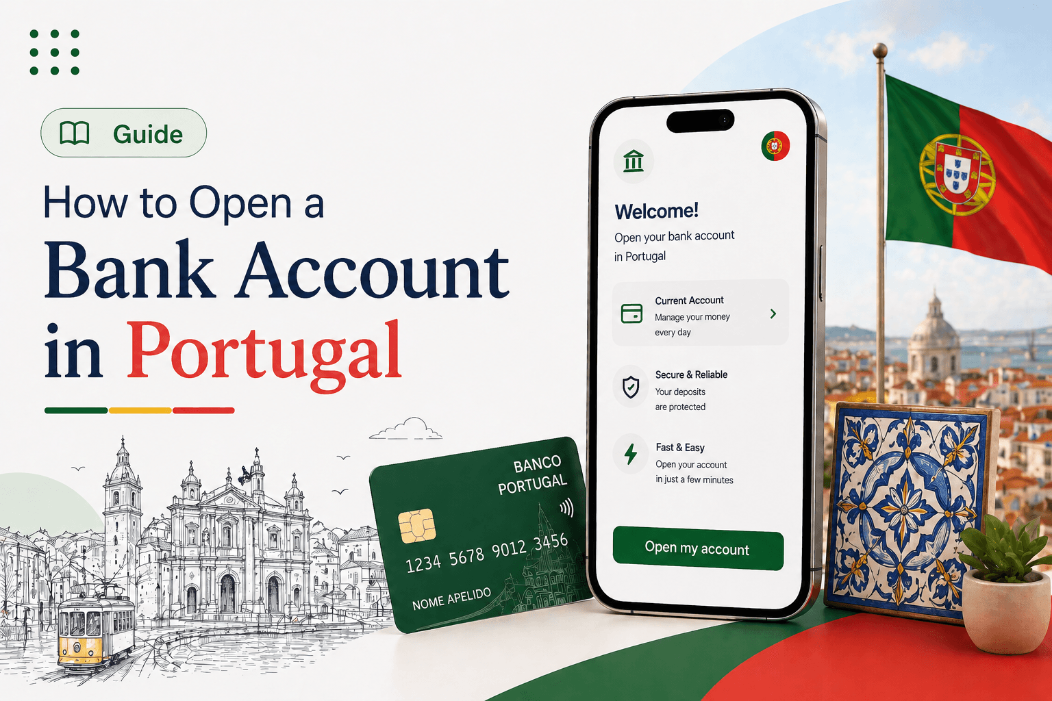 Open a bank account in Portugal